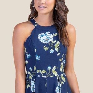 Francesca’s Floral Scalloped Romper